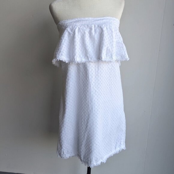 Bella Dahl white eyelet strapless tube dress - Picture 1 of 5